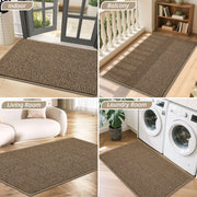 BEQHAUSE Dirt Trapper Door Mat 20" x 32", Non-Slip Washable Doormats, Beige | Entrance Mat Dirt Resistant and Absorbent Welcome Mat, Low Profile Floor Mats for Front Back Door and Entryway