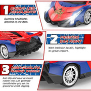 Growsland Remote Control Car for Kids, RC Cars for Boys Kids 1:18 Electric Vehicle Toy Car Hobby Racing Car Toys with Lights & Controller, Birthday Gift for 3 4 5 6 7 8 9 Year Old Boys Girls